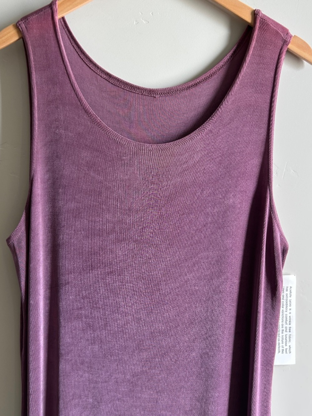 Amanda Tank Maxi Dress 1x Purple Slinky Stretch Lycra Spandex USA Side Slits USA